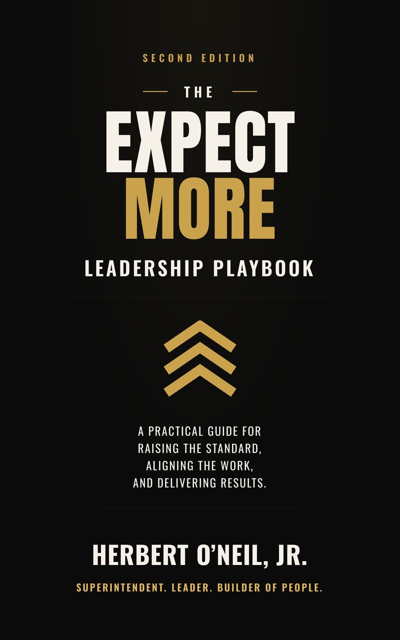 The Expect More Leadership Playbook book cover